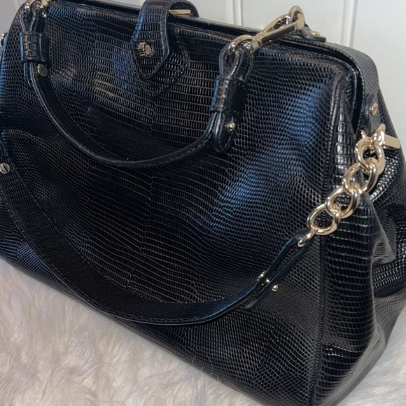 GORGEOUS classic semi vintage Brooks Brothers black textured leather handbag NWT - Picture 16 of 16